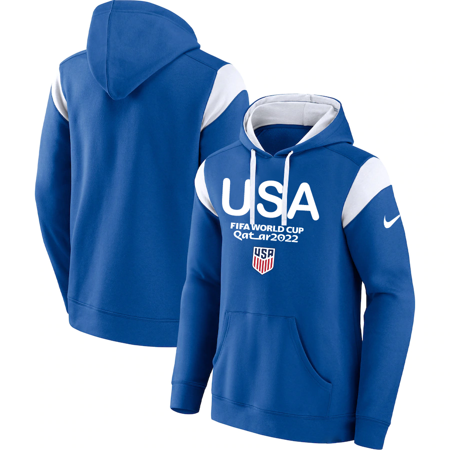 Men's USA Blue 2022 FIFA World Cup Soccer Hoodie